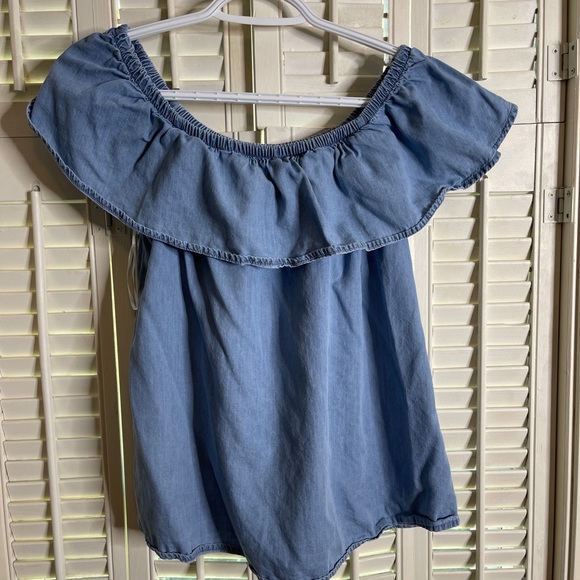Denim-looking blouse - Picture 1 of 1